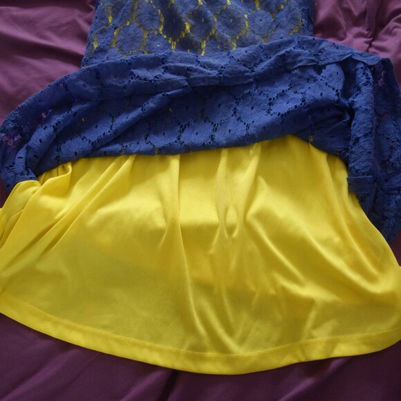 Magic Blue with Yellow Inner Size M Dress - Picture 15 of 16